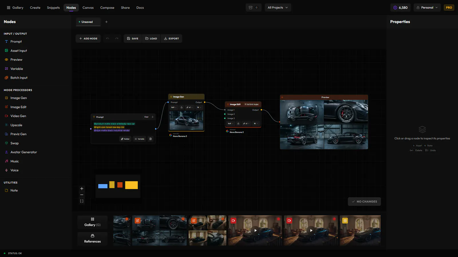 Nodes interface