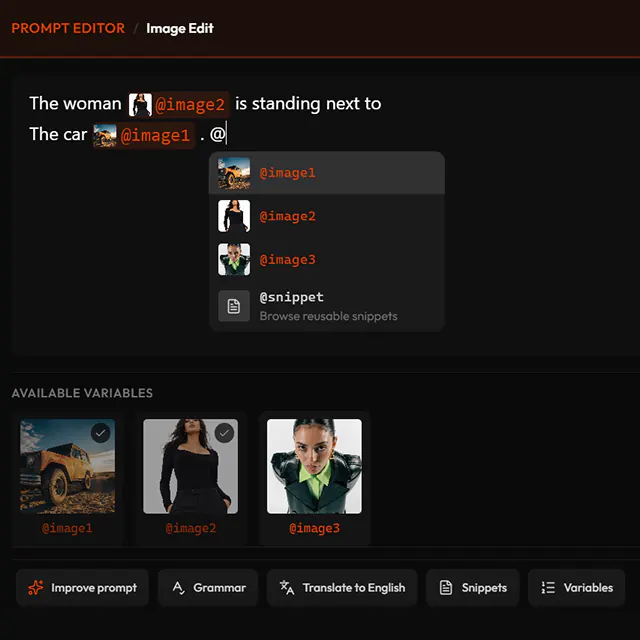 Image Edit prompt builder