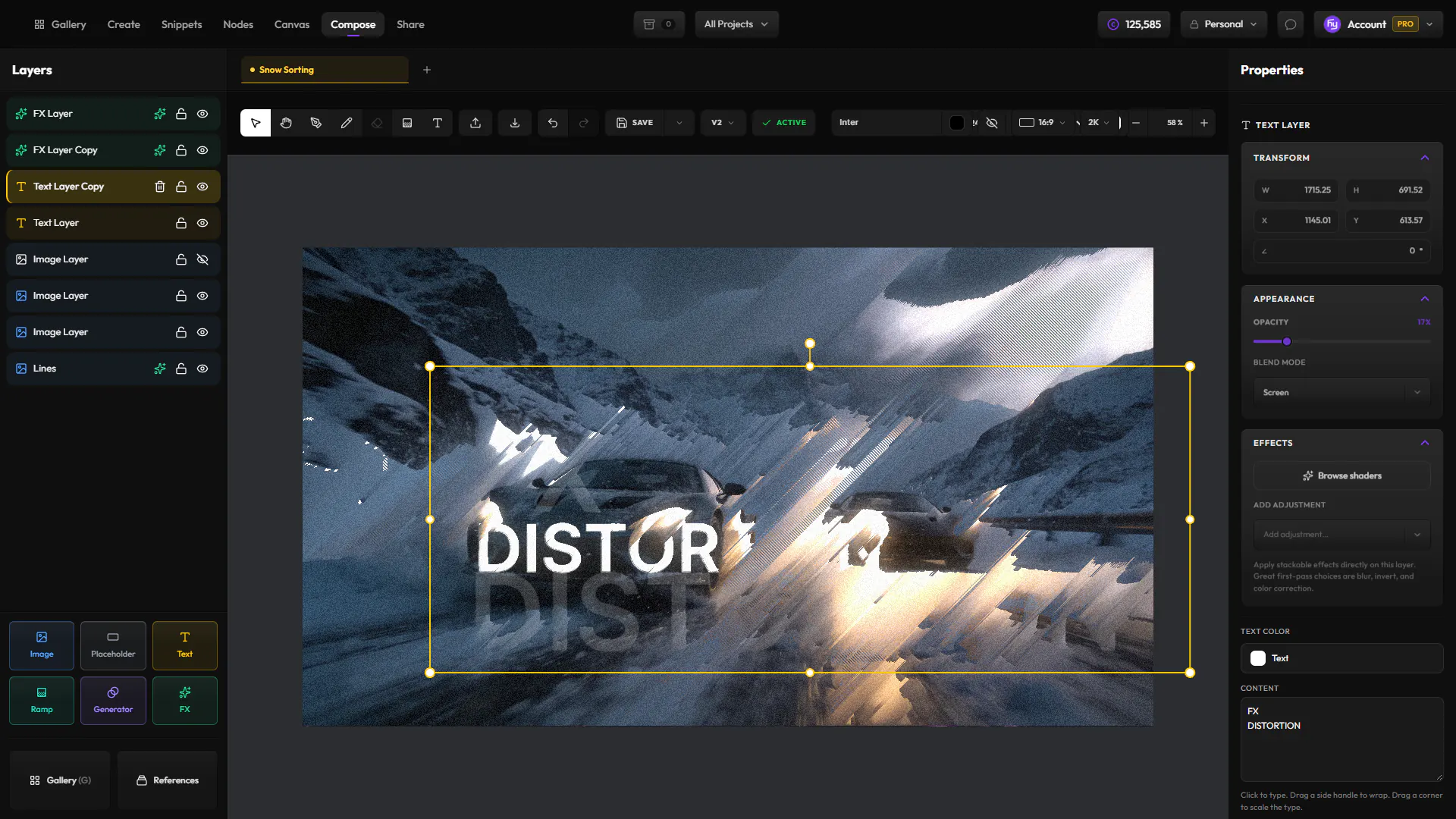 Compose interface